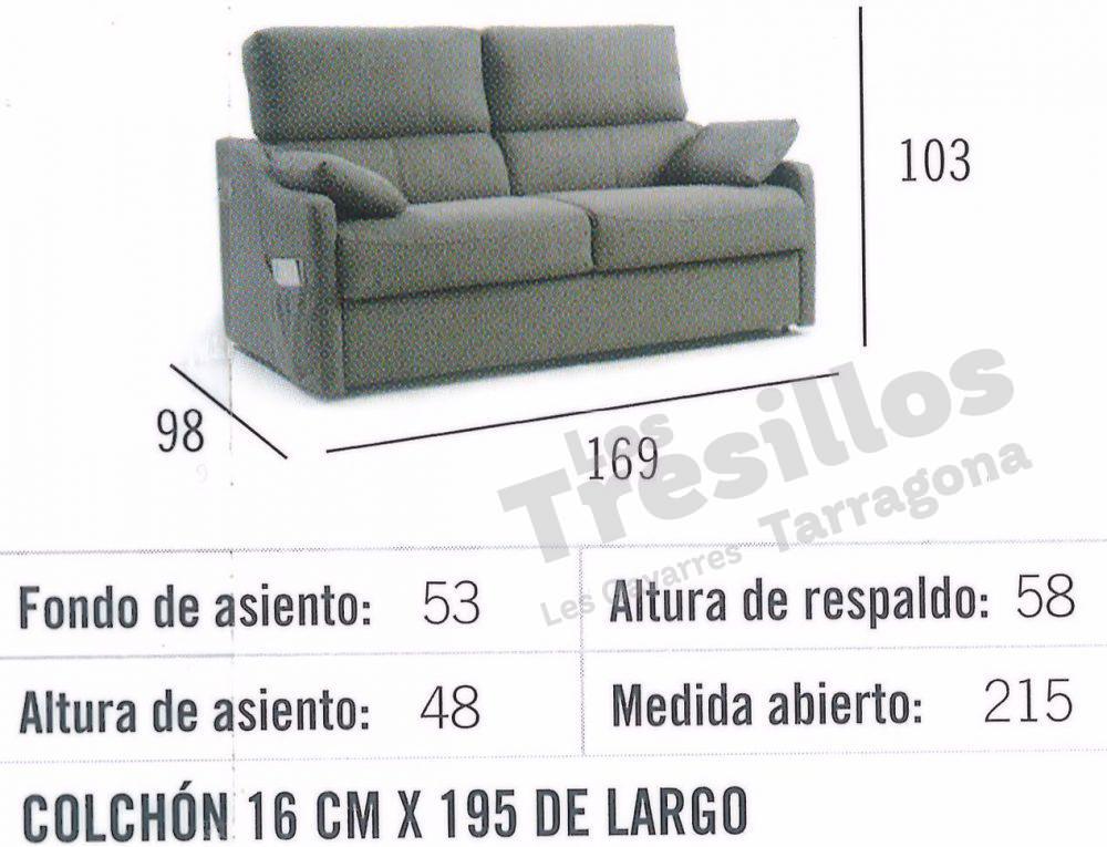 SOFA CAMA ANCHO 169 CM – Precios increíbles en sofás y colchones. Líderes  en Tarragona